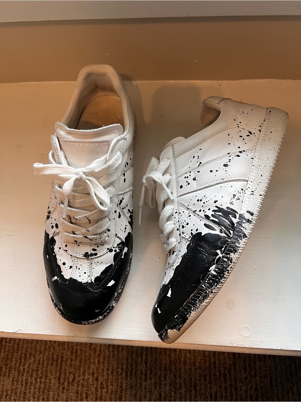 RARE Maison Margiela Gats Paint Splatter Mens Size 9